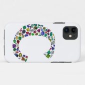 Cイニシャルジェムデザイン Case-Mate iPhoneケース (裏面(横))