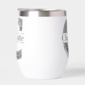 Cイニシャルパーソナライズされたシルバーモノグラムあなたの名前 (右面)