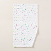 Cイニシャルパーソナライズされたシルバーモノグラムあなたの名前 バスタオルセット (ハンドタオル)