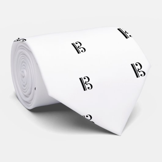 Cクレフ、 音符記号ネクタイ ネクタイ (ロール)