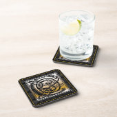 'C'ケルト系ブラックストーンモノグラムコースター コースター (右側)