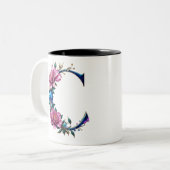 Cコーヒーマグ – フローラデザイン ツートーンマグカップ (正面左)