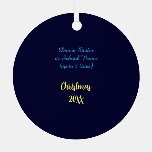 Cジャンプ海軍とウクライナBl.とYel.ラウンド メタルオーナメント (裏面)