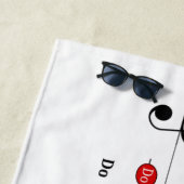 Cスケー専攻のル・イン・トレブル・クレフ、 音符記号・キッズ・ミュージック・リテラシー ビーチタオル (インサイチュ)