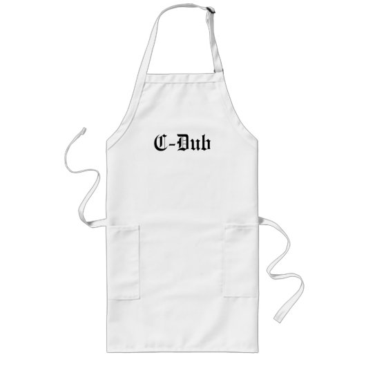 Cダビング ロングエプロン (正面)