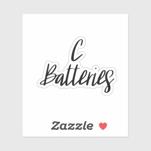 Cバッテリ保管ステッカー シール (シート)