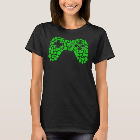 CビデオゲームコントローラSt Patrick's Day Boys Gam Tシャツ (正面)