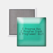 Cプログラマーやめ マグネット (正面/裏面)