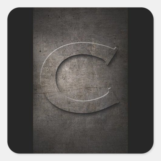 Cメタルモノグラムシール スクエアシール (正面)