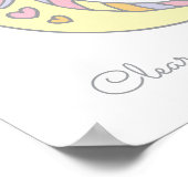 Cモノグラムアートクレア女の子の名前の意味ポスター ポスター (角)