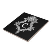 Cモノグラムイニシャル タイル (側面)