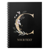 Cモノグラムフローラパーソナライズされたノート ノートブック (正面)