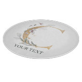 Cモノグラムフローラパーソナライズされた カッティングボード (角)