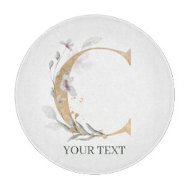 Cモノグラムフローラパーソナライズされた カッティングボード