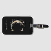 Cモノグラムフローラパーソナライズされた ラゲッジタグ (正面横)