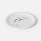 Cモノグラム金ゴールドグ離れレネリー名エレガント前 ペーパープレート (アングル)