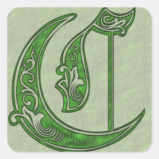 C四角ステッカー スクエアシール (正面)