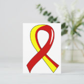 C型肝炎赤色リボン3 ポストカード (スタンド正面)