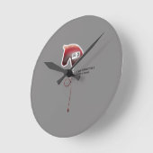 C型肝炎 ラウンド壁時計 (傾斜)