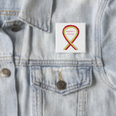 C型肝炎(HCV)認識度カスタムリボンピン 缶バッジ (インサイチュ)