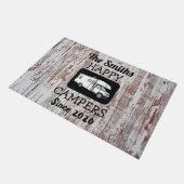 C級キャンパードアマット(Barnwood背景) ドアマット (アングル)