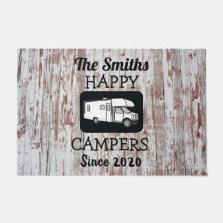 C級キャンパードアマット（Barnwood背景） ドアマット