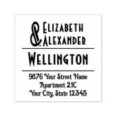 C背の高いアンパサンド#12つの名前#3-35カップルのアドレス セルフインキングスタンプ (デザイン)