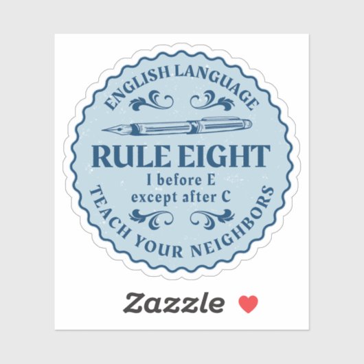 C規則の後を除いてEの前におもしろい シール (シート)