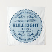 C規則の後を除いてEの前におもしろい タペストリー (正面)