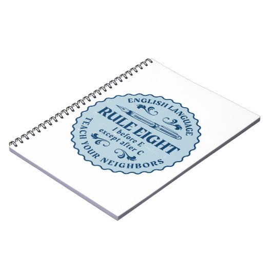 C規則の後を除いてEの前におもしろい ノートブック (左側)