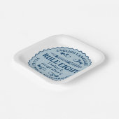 C規則の後を除いてEの前におもしろい ペーパープレート (傾斜あり)