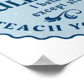 C規則の後を除いてEの前におもしろい ポスター (角)