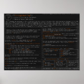 C言語の構文とメソッド ポスター (正面)