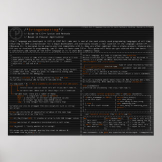 C言語の構文とメソッド ポスター