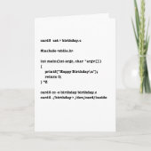 C誕生日 カード (正面)