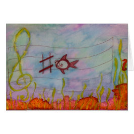 "C鮫"音楽Grettingカード