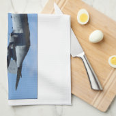 C130ヘラクレスおよび形成のA10 WARTHOG キッチンタオル (四つ折り)