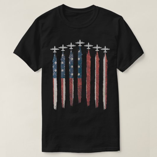 C130ヘラクレス銃撃機軍隊機米国航空F Tシャツ (デザイン正面)