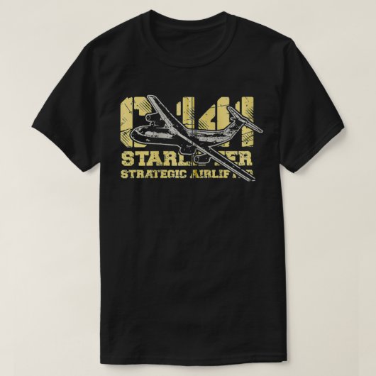 C141スターリフターC141戦略空軍軍隊 Tシャツ (デザイン正面)