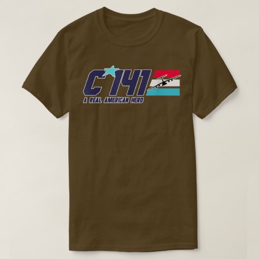 C141、アメリ実在カの英雄 Tシャツ (デザイン正面)
