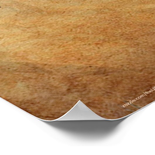 C18th Scotland and Sassenachs Map Art Poster ポスター (角)