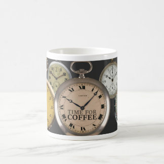 c1900 POCKET WATCH THEME 'TIME FOR COFFEE' コーヒーマグカップ