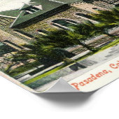 c1910 Public Library, Pasadena, CA ポスター (角)