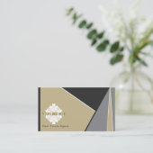 C21カラー抽象芸術名刺 名刺 (スタンド正面)