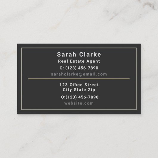 C21カラー抽象芸術名刺 名刺 (裏面)