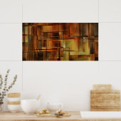 c218抽象デザイン ポスター (キッチン)