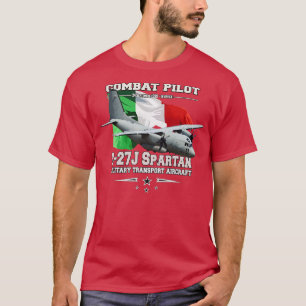 C27Jスパルタン軍隊輸送機 Tシャツ