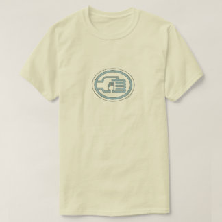 C2B: 2TアウトラインBlu基本Tシャツ Tシャツ