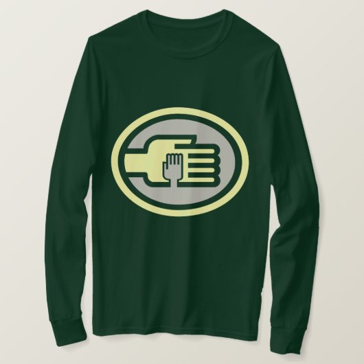 C2B: 2TYel-GryロングスリーブTシャツ Tシャツ (デザイン正面)