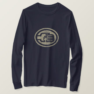 C2B: C2B:長袖T BLU-Logo-ヴィンテージYel Tシャツ